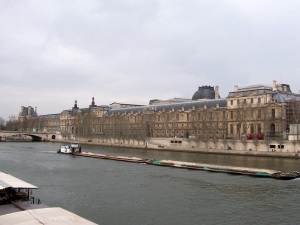 Louvre museum and the Seine river
